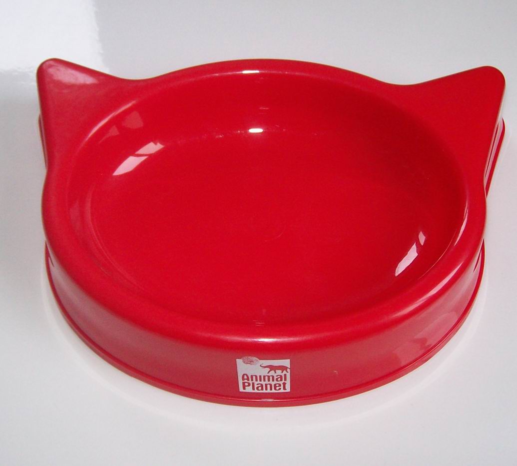 Cat Head Plastic Pet Bowl(PB 1426)