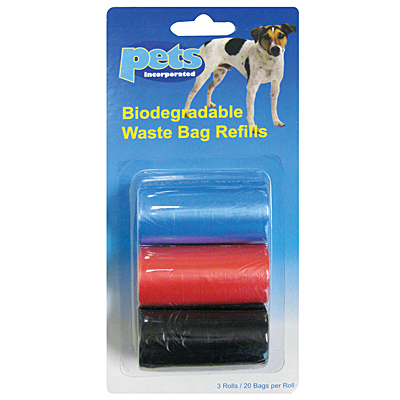 Pet Waste Bag Refills(60pcs/package,WB 0492)