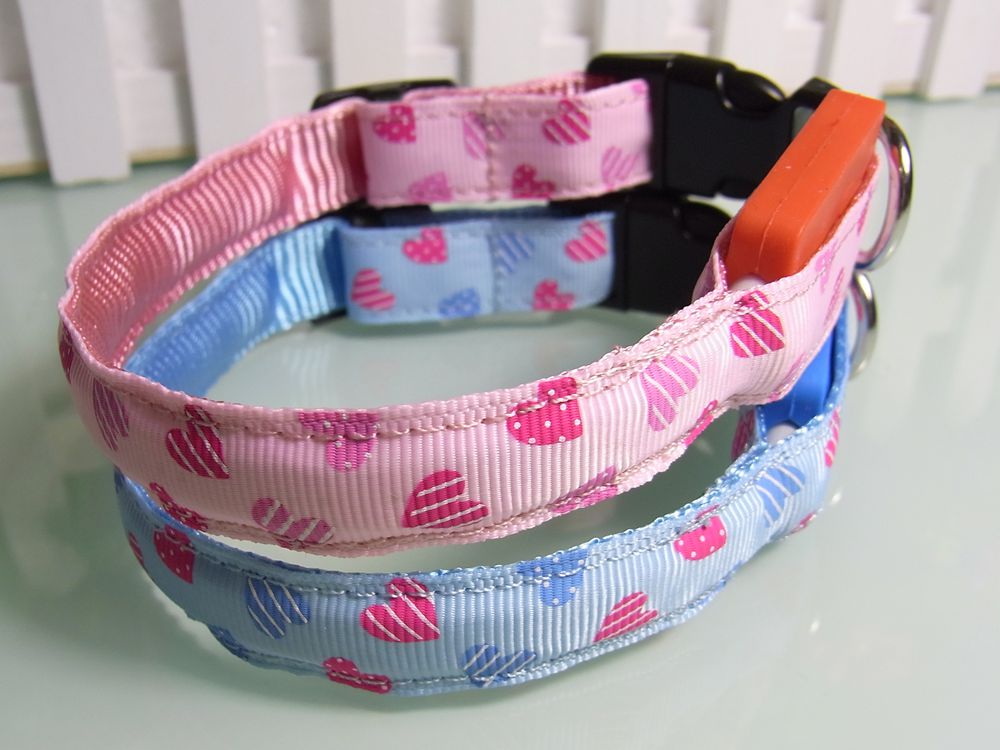 led nylon collars for dogs (PLC0802)