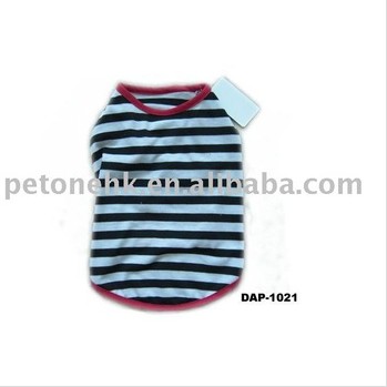 pet apparel Stripe dog T-shirt (DAP-1021 )