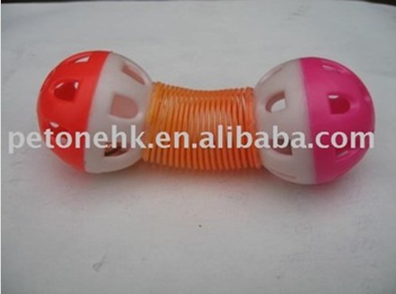 Plastic Dumbbell shaped Cat Toy （CT 0336 ）