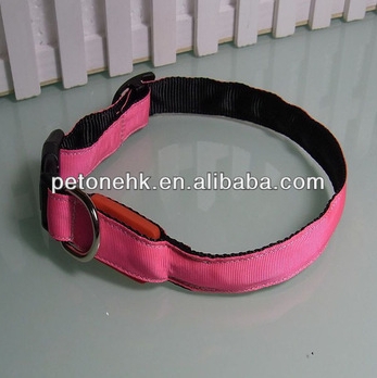 luxury led flashing remote dog collar