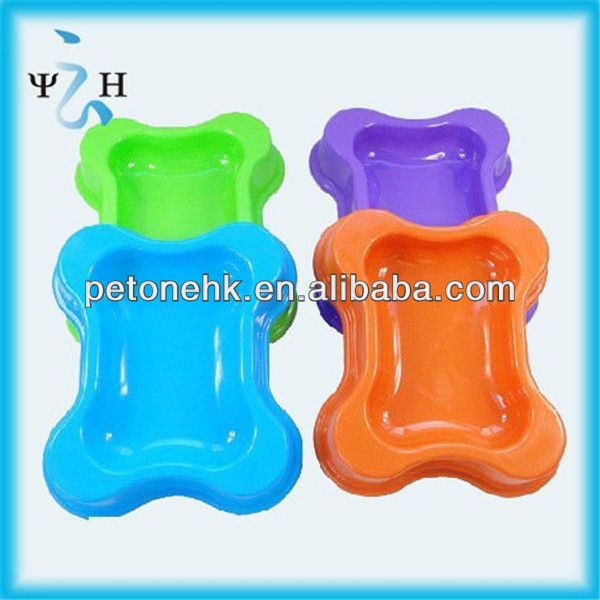 bone shaped plastic pet bowls
