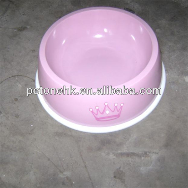 novelty pink pet bowl