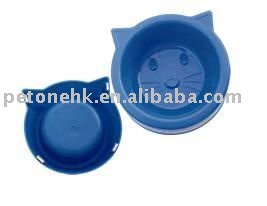 Plastic Cat pet food plastic bag bowl