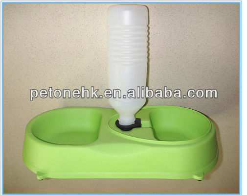 colorful pet travel water bottle bowl