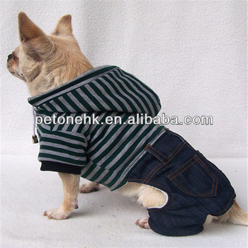 pet fashionable cute blue dog clothes